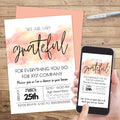 modern bright happy theme employee appreciation party invitation digital and printed